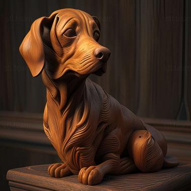 3D model Yamthund dog (STL)